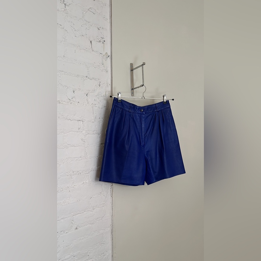 vintage OOAK leather shorts